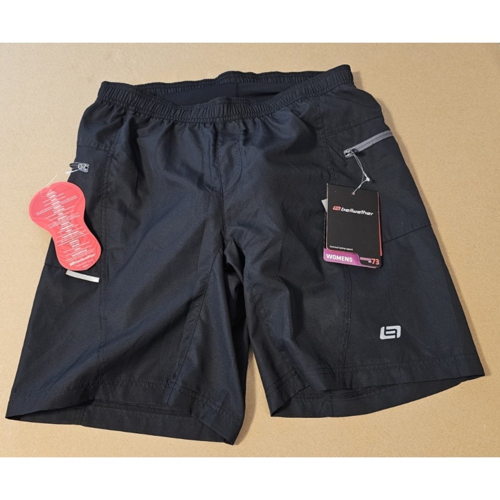 Bellwether Ultralight Padded Gel Cycling Shorts Womens Sz L Black NEW W Tags